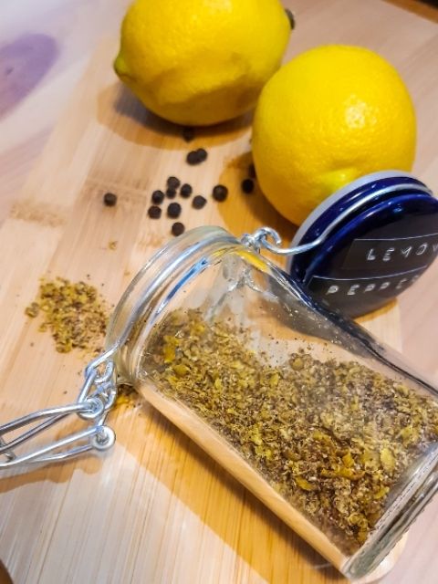 Tempero lemon pepper - ingredientes