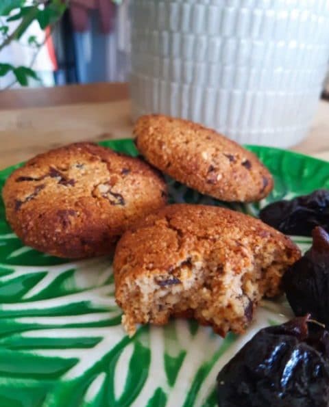 Cookies de ameixa - receita para o intestino - Laura Oliveira